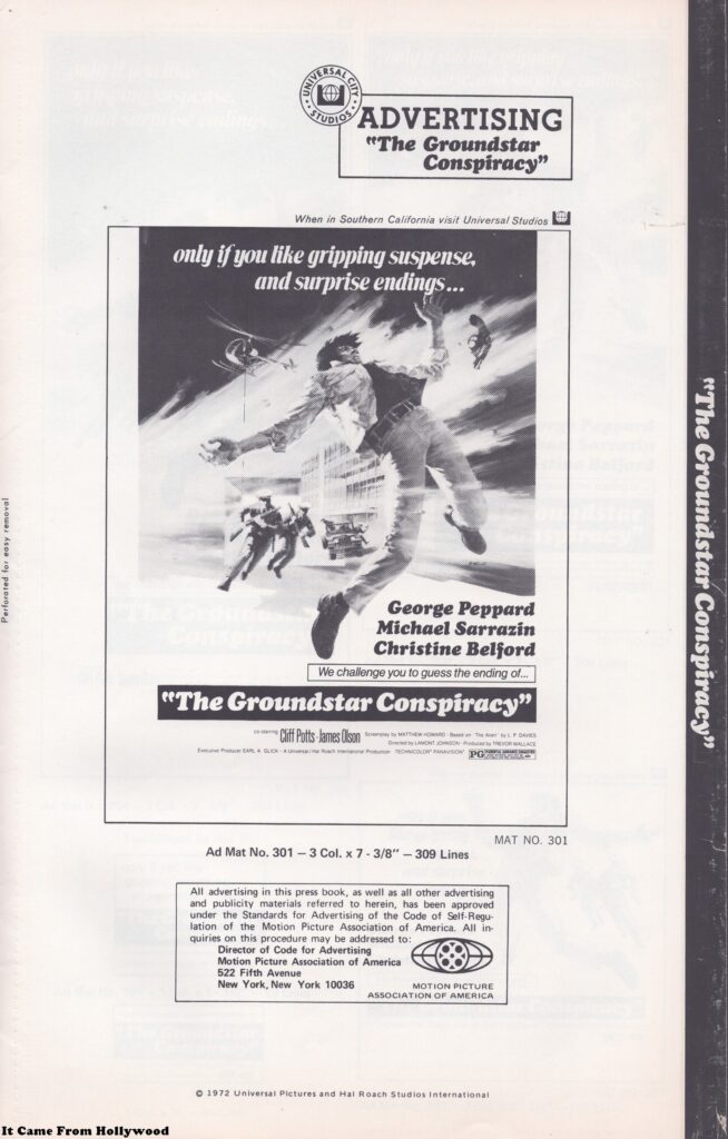 The Groundstar Conspiracy Advertising Supplement