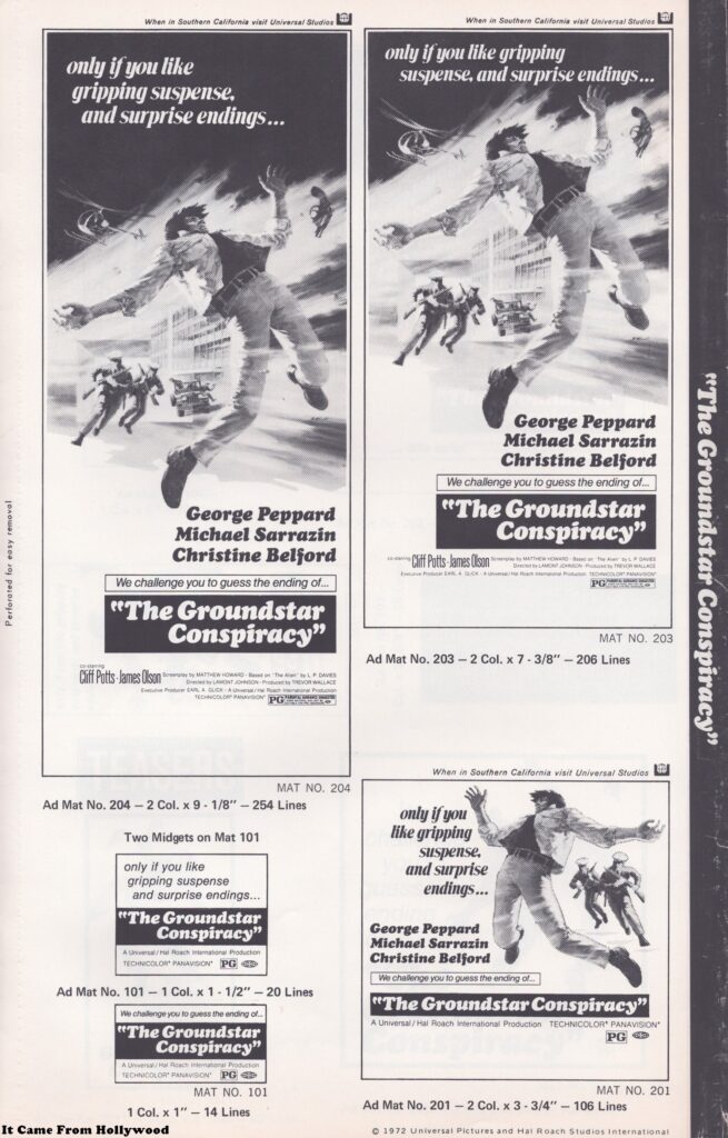 The Groundstar Conspiracy Advertising Supplement