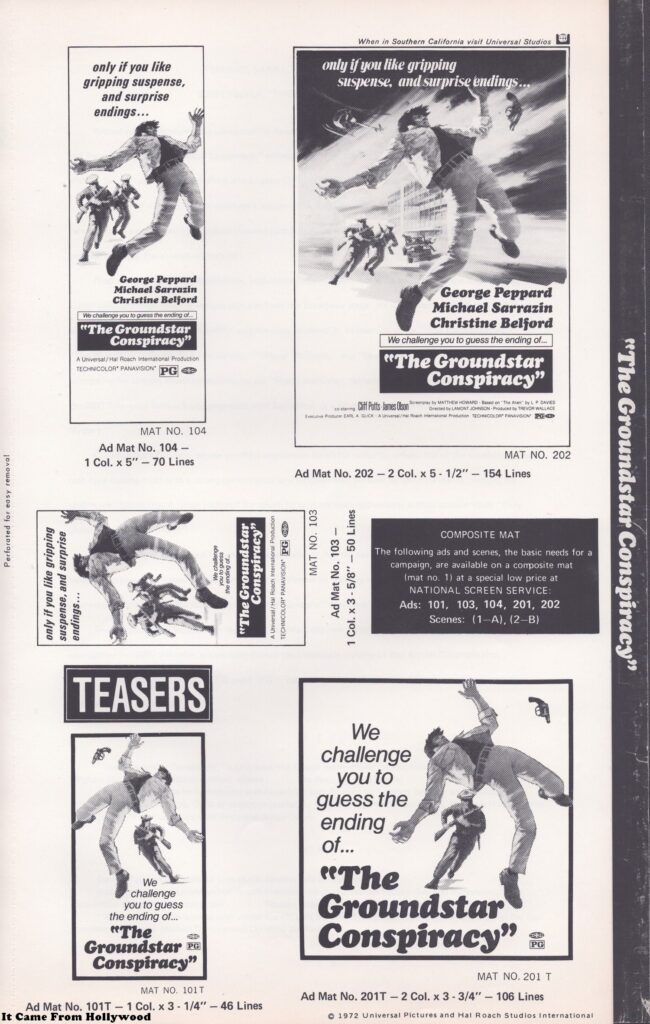 The Groundstar Conspiracy Advertising Supplement