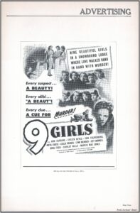 Nine Girls Movie Pressbook page 3 1944 Nine Girls Movie Pressbook page 3 1944