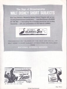 The Sign of Zorro 1960 Pressbook page