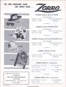 The Sign of Zorro 1960 Pressbook page