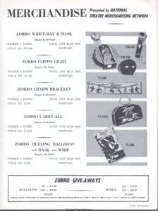 The Sign of Zorro 1960 Pressbook page