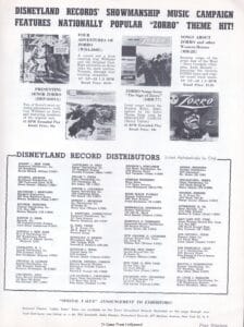 The Sign of Zorro 1960 Pressbook page