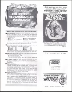 Special Delivery Pressbook page Special Delivery Pressbook page