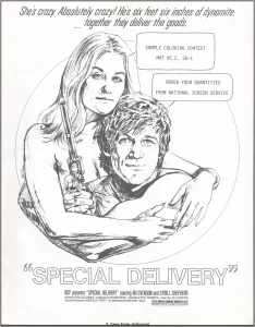 Special Delivery Pressbook page Special Delivery Pressbook coloring contest page