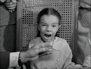 Them! movie scene with scared little girl Them! movie scene with scared little girl