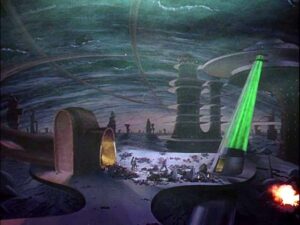 This Island Earth matte painting. This Island Earth matte painting.