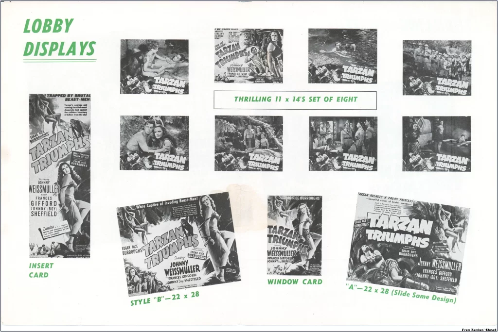 Tarzan Triumphs pressbook page Tarzan Triumphs pressbook page