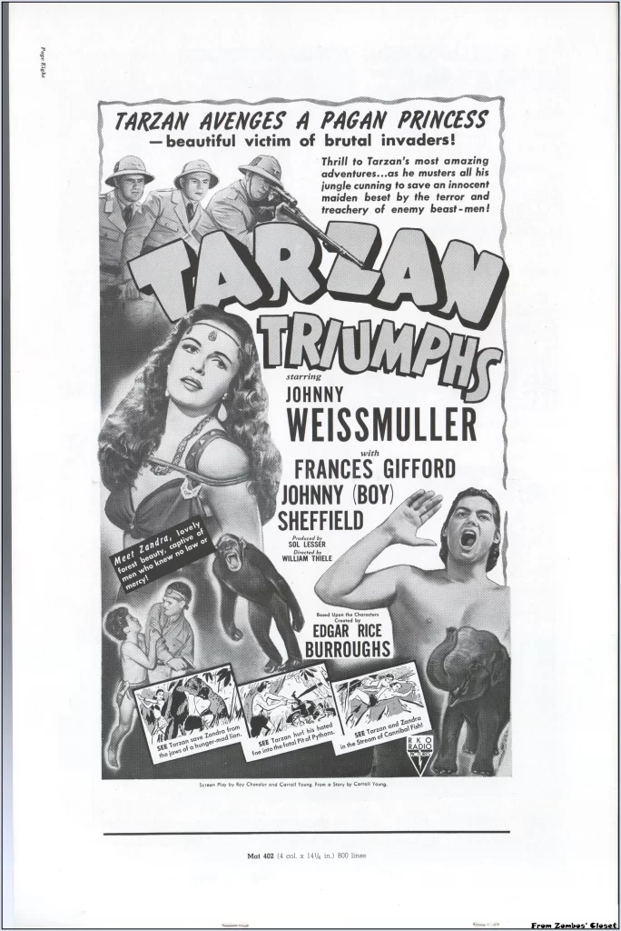Tarzan Triumphs pressbook page Tarzan Triumphs pressbook page