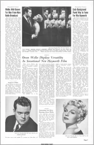 The Lady From Shanghai movie pressbook The Lady From Shanghai movie pressbook