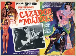 Mexican lobby card for Mickey Spillane Mexican lobby card for Mickey Spillane