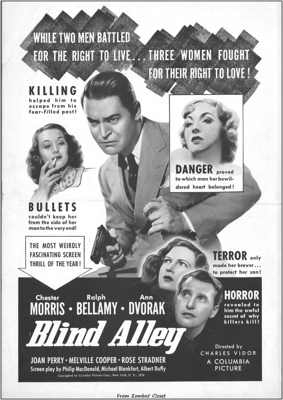 Blind Alley movie pressbook Blind Alley movie pressbook