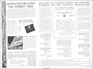 Dante's Inferno 1935 movie pressbook Dantes Inferno Pressbook page