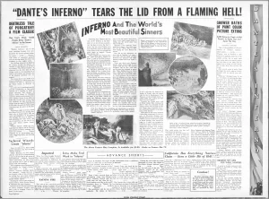 Dante's Inferno 1935 movie pressbook Dantes Inferno Pressbook page
