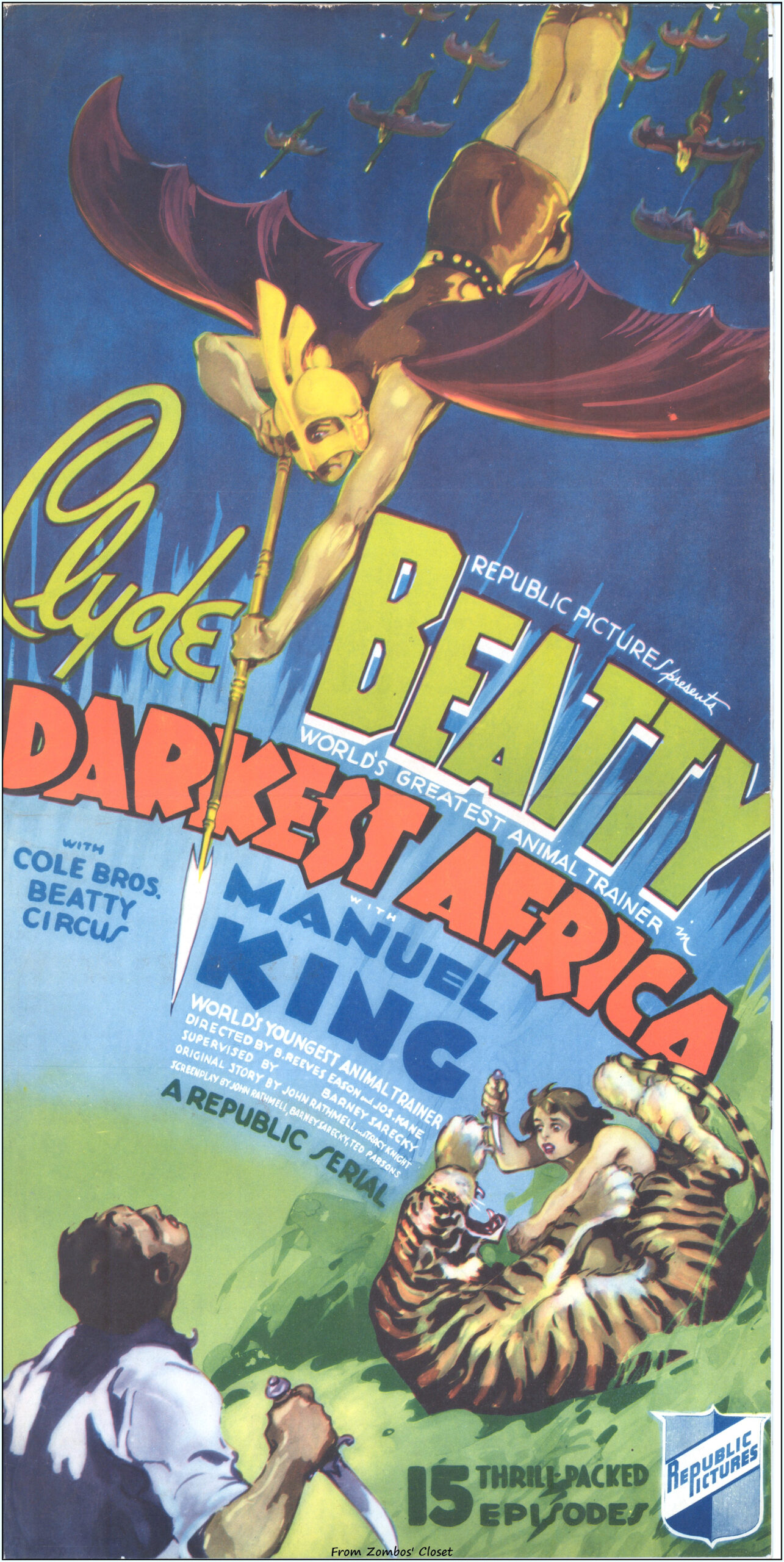 Darkest Africa 1936 movie pressbook cover Darkest Africa 1936 movie pressbook cover