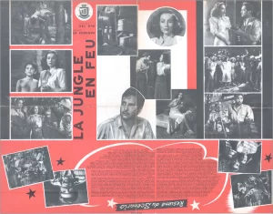 La Jungle en Feu movie poster art. La Jungle en Feu movie poster art.