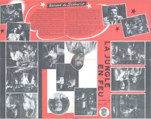 La Jungle en Feu movie poster art. La Jungle en Feu movie poster art.