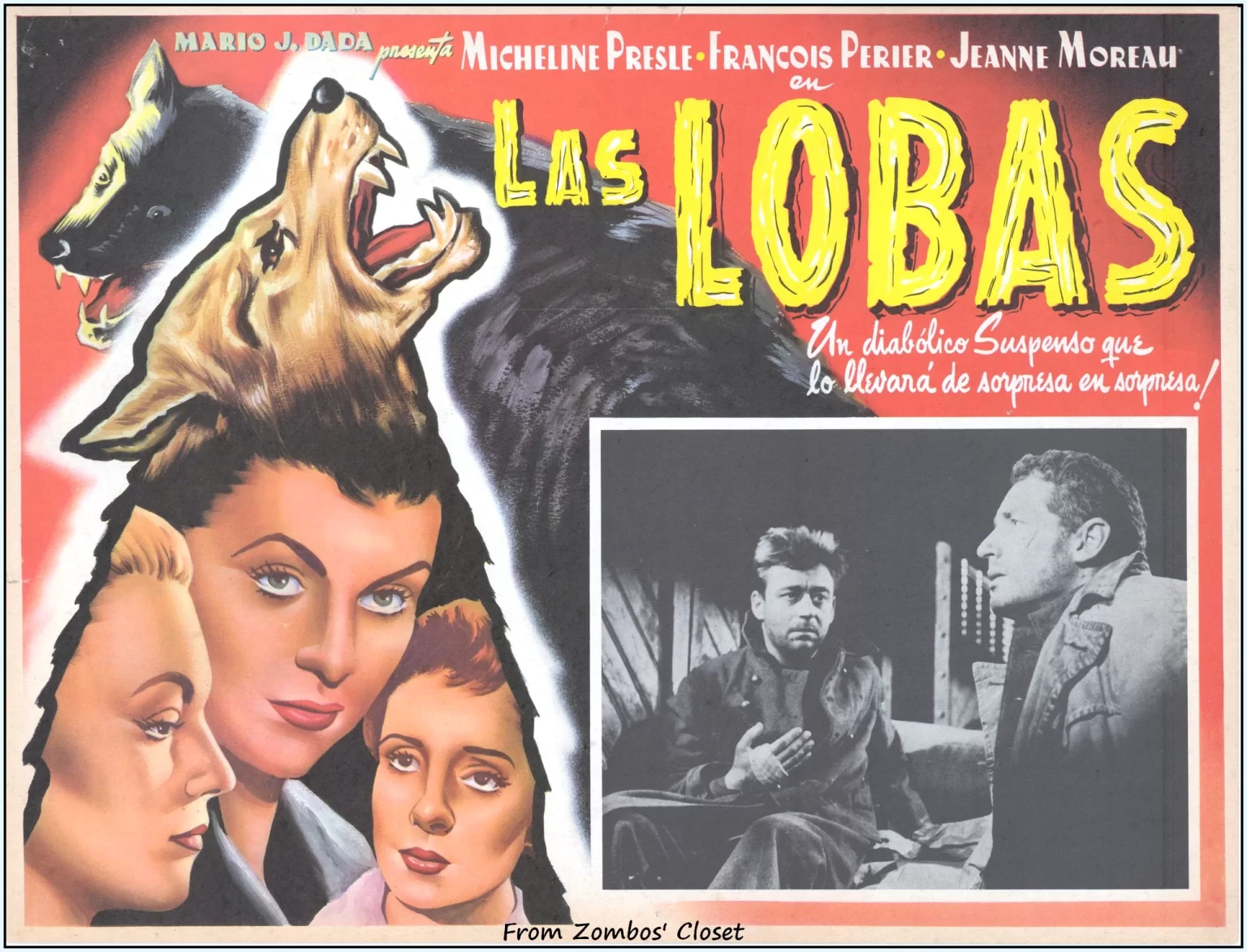 Las Lobas Mexican lobby card