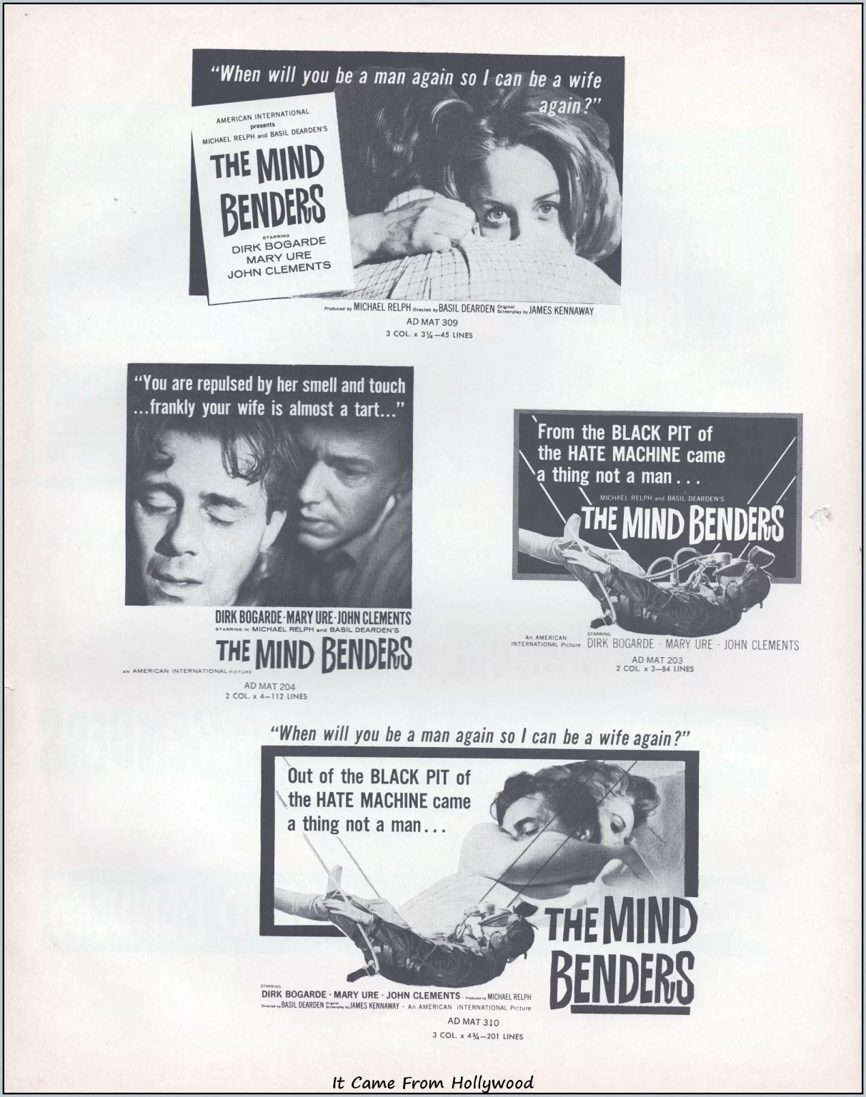 The Mind Benders 1963 Movie Pressbook page The Mind Benders 1963 Movie Pressbook page
