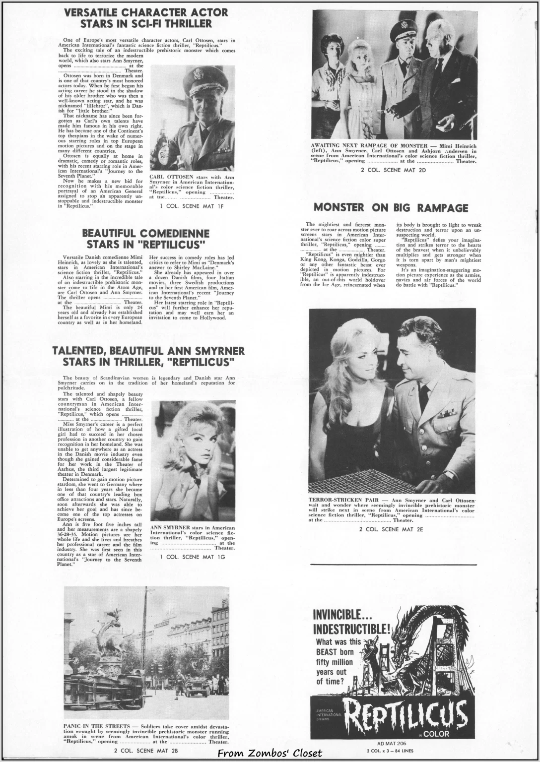 Reptilicus 1961 pressbook Reptilicus 1961 pressbook