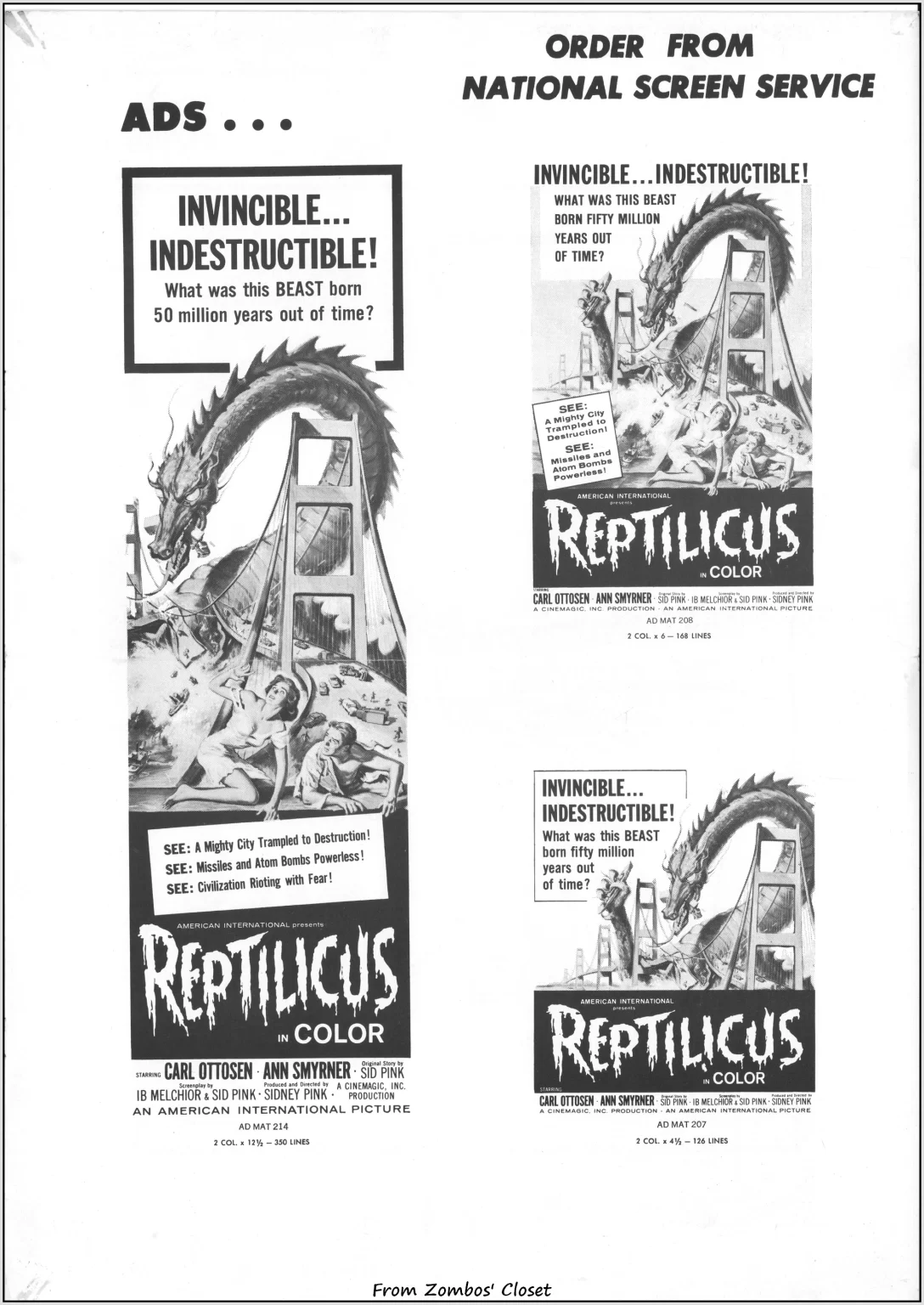Reptilicus 1961 pressbook Reptilicus 1961 pressbook