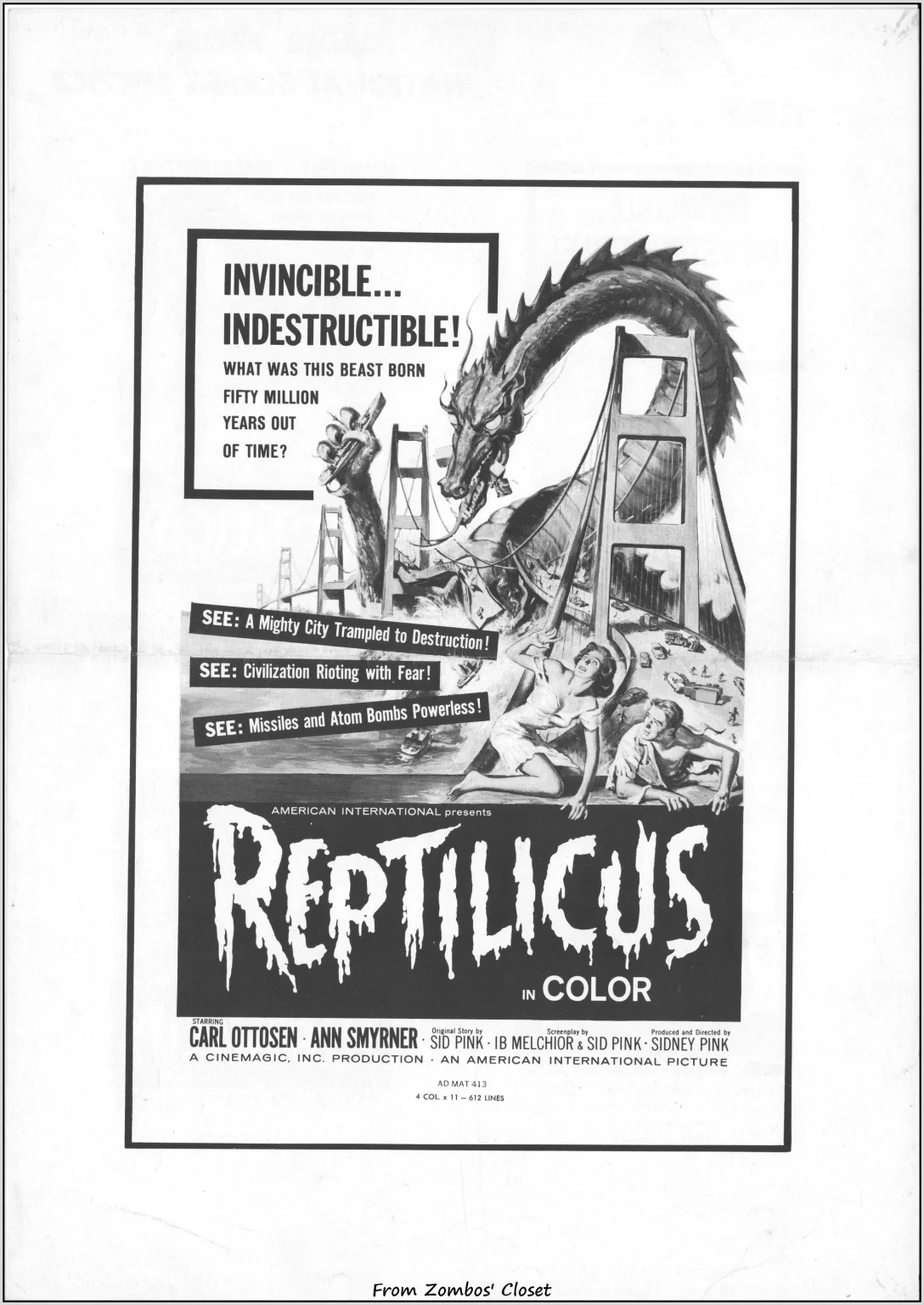 Reptilicus 1961 pressbook Reptilicus 1961 pressbook