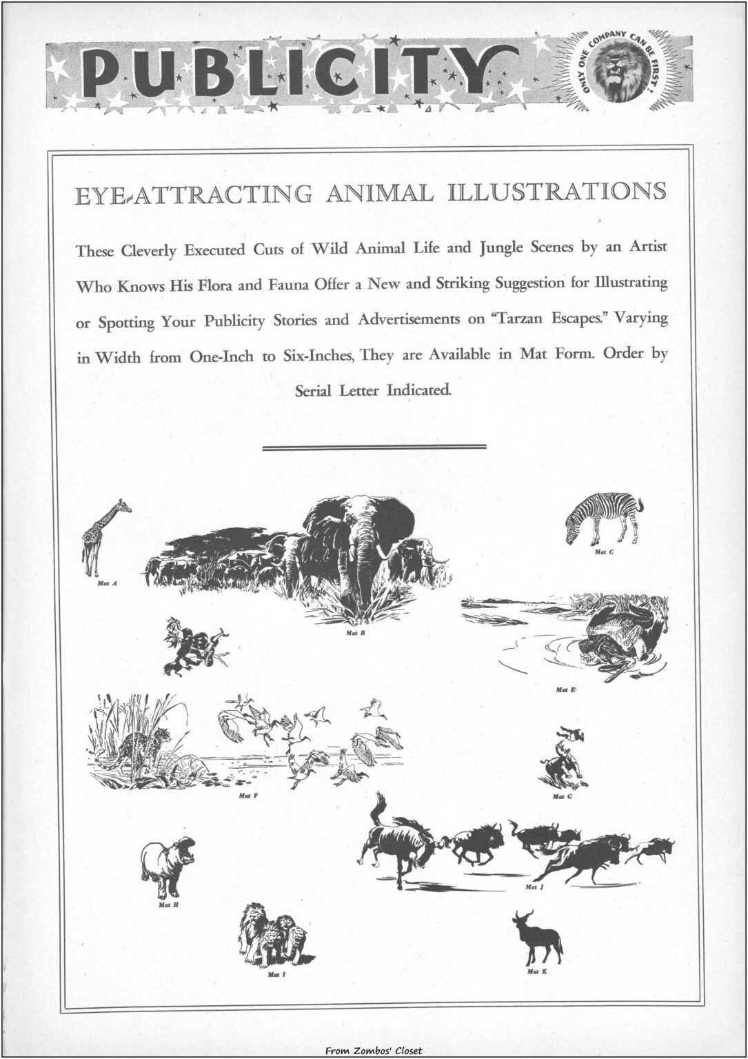 Tarzan Escapes 1936 movie pressbook