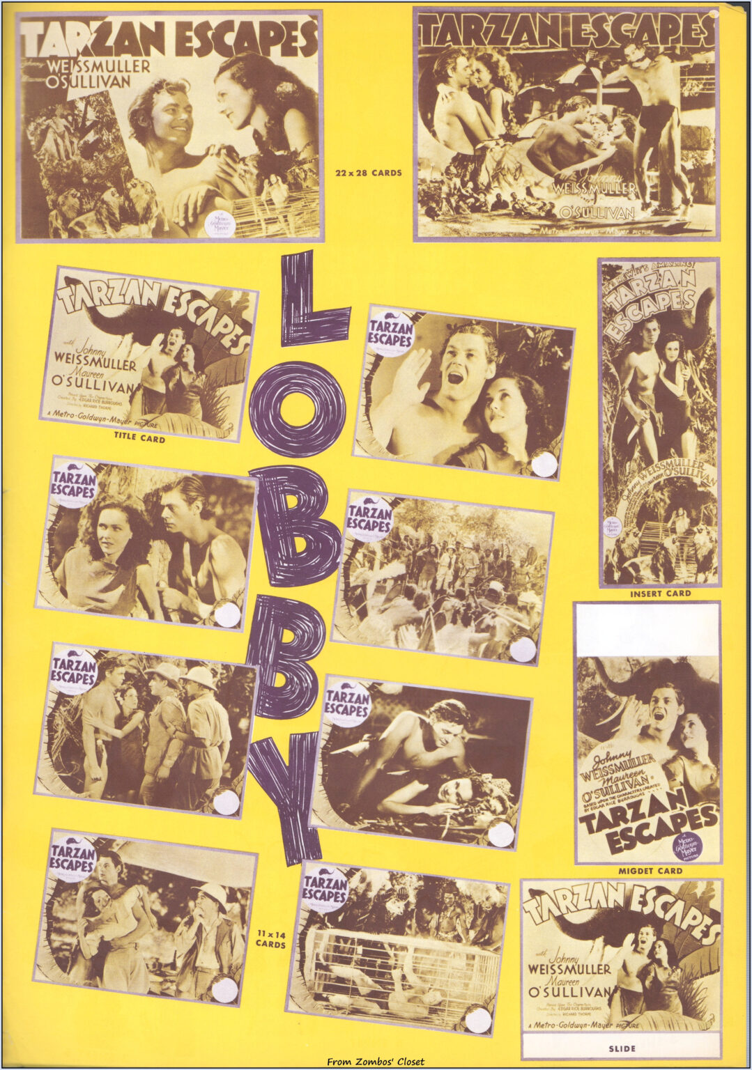 Tarzan Escapes 1936 movie pressbook