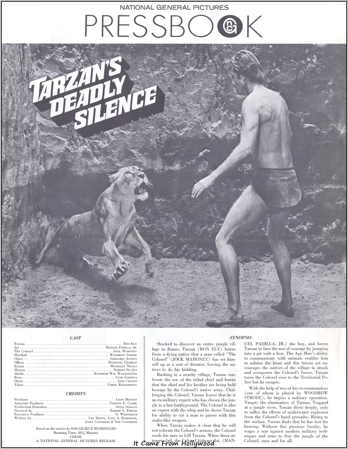 Tarzan played by Ron Ely pressbook Tarzan played by Ron Ely pressbook