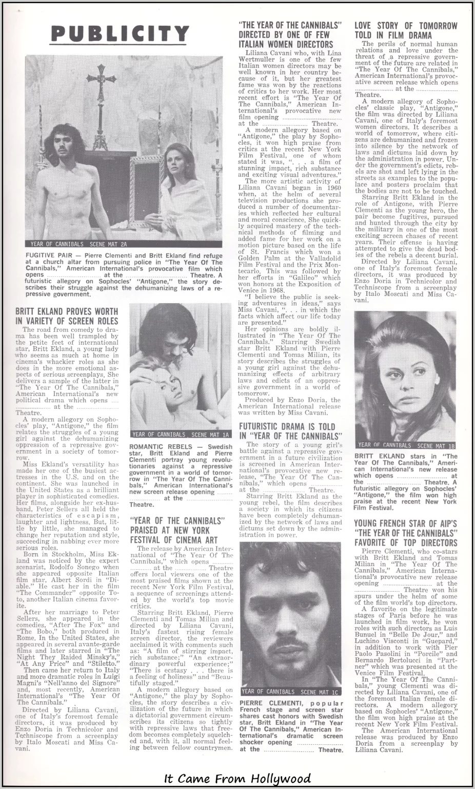 Year of the Cannibals Pressbook Year of the Cannibals Pressbook