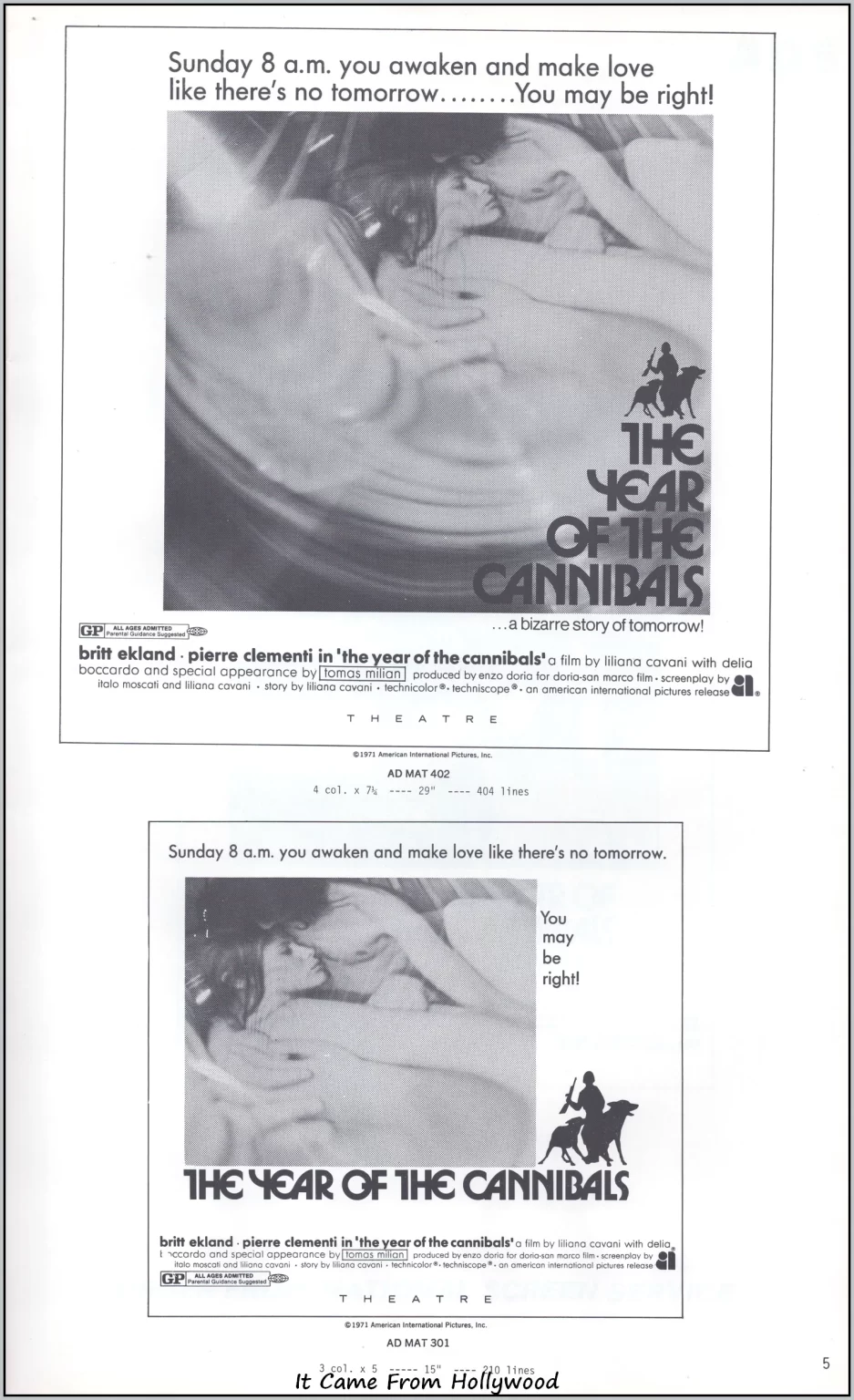 Year of the Cannibals Pressbook Year of the Cannibals Pressbook