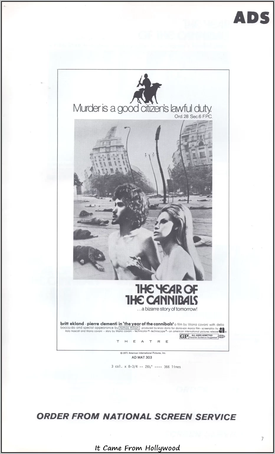 Year of the Cannibals Pressbook Year of the Cannibals Pressbook