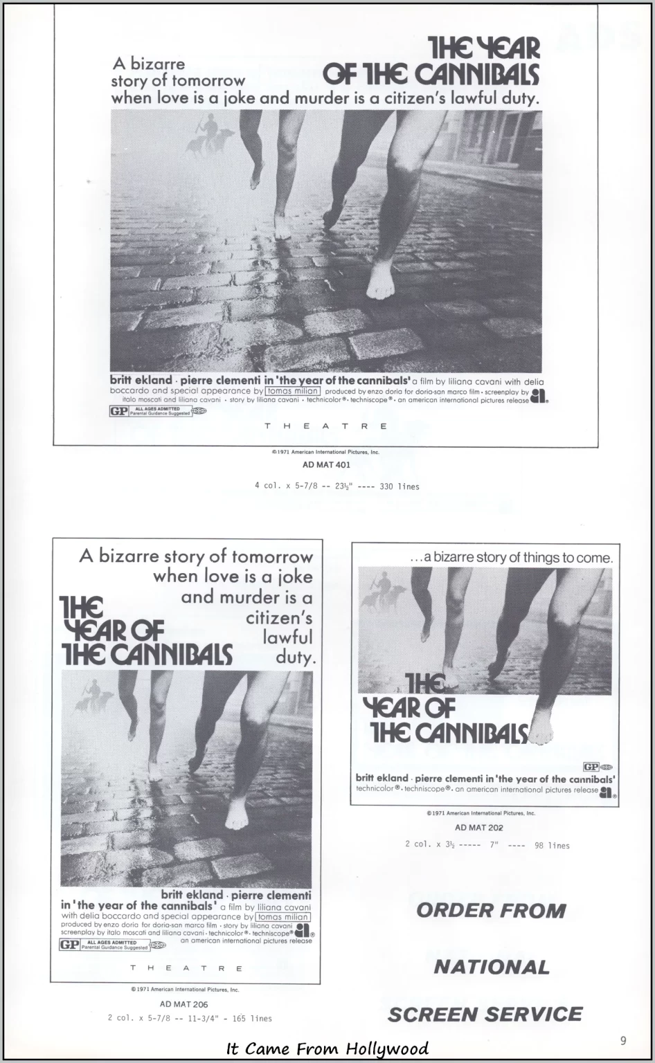 Year of the Cannibals Pressbook Year of the Cannibals Pressbook