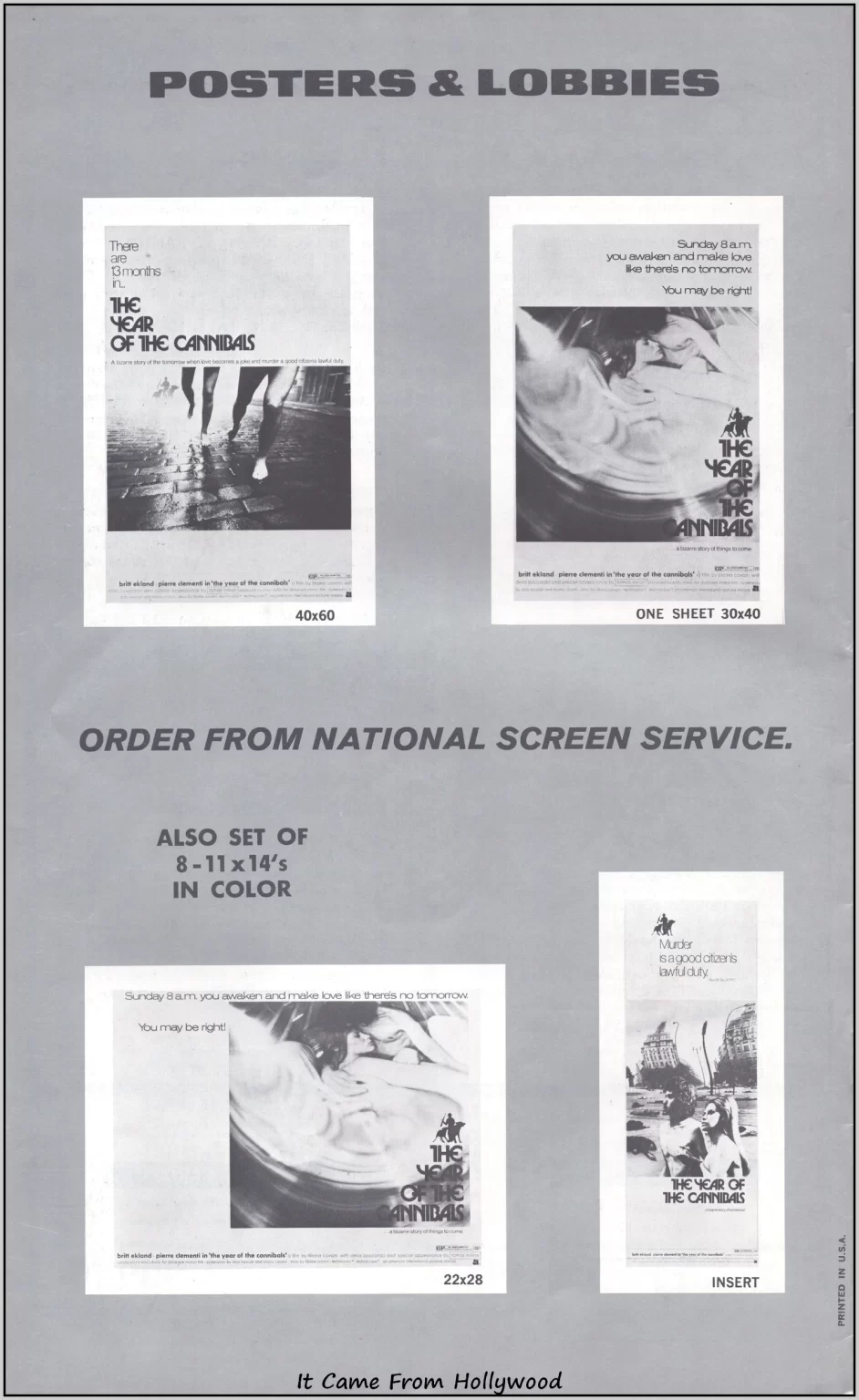 Year of the Cannibals Pressbook Year of the Cannibals Pressbook