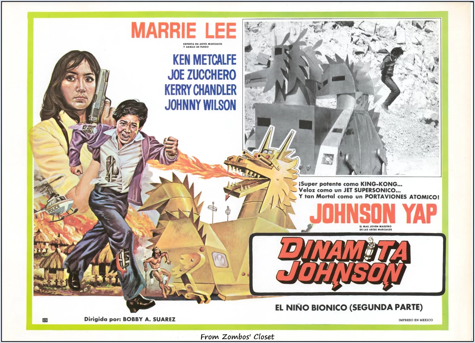 Dynamite Johnson 1979 mexican lobby card