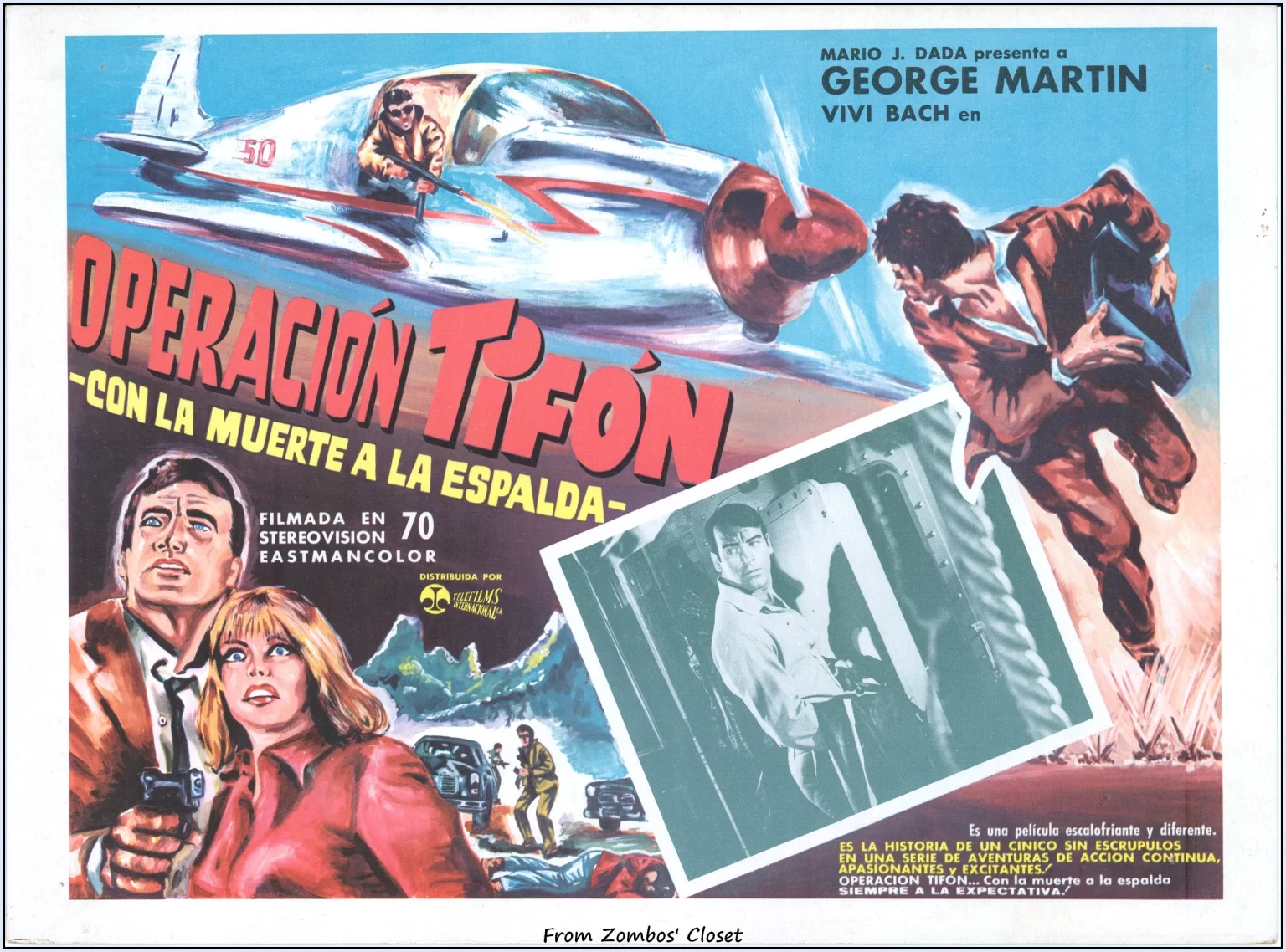 Electra One 1967 mexican lobby card