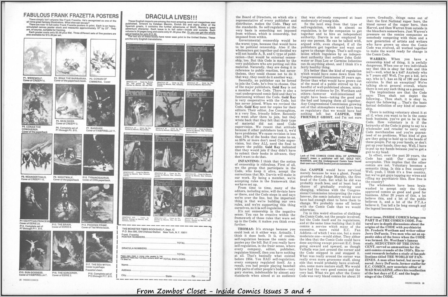 The Comics Code from Inside Comics Magazine The Comics Code from Inside Comics Magazine