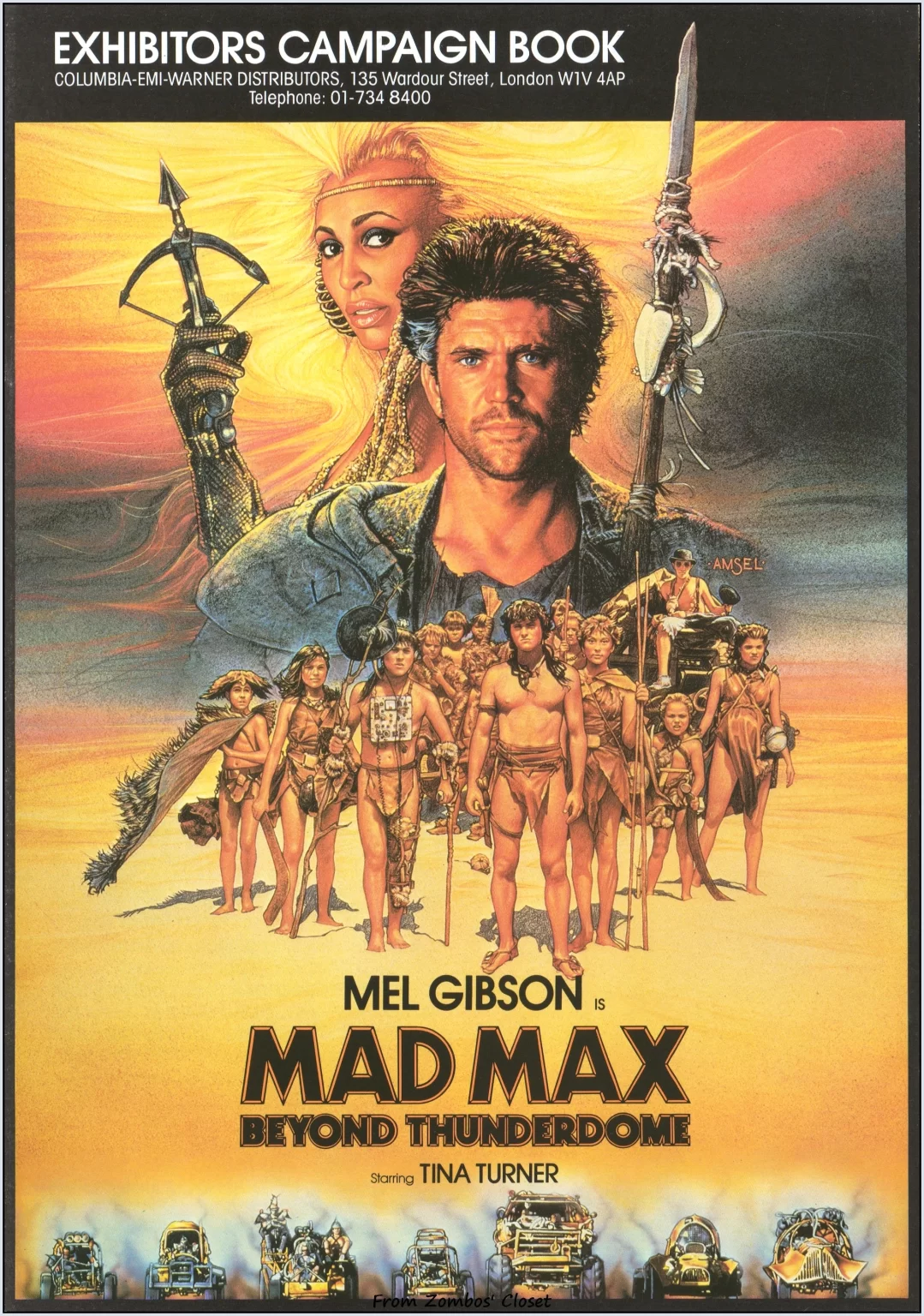 Mad Max Beyond Thunderdome 1985 pressbook