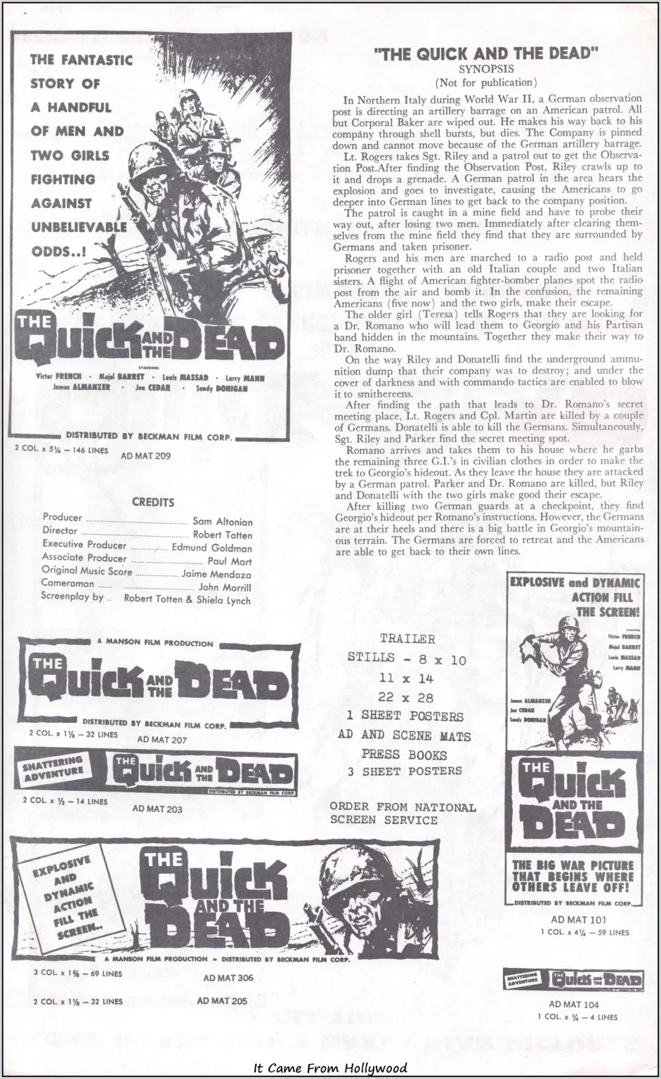 Quick and the Dead movie press Quick and the Dead movie press