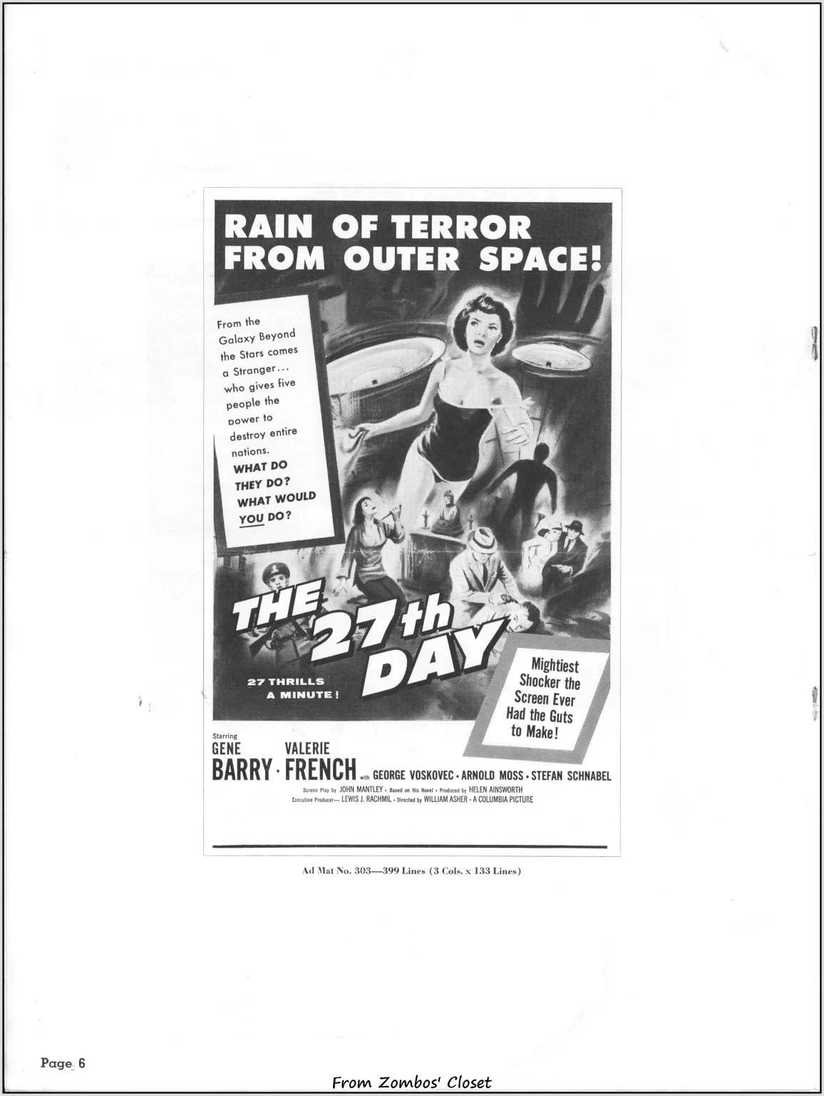 the 27th day movie pressbook the 27th day movie pressbook