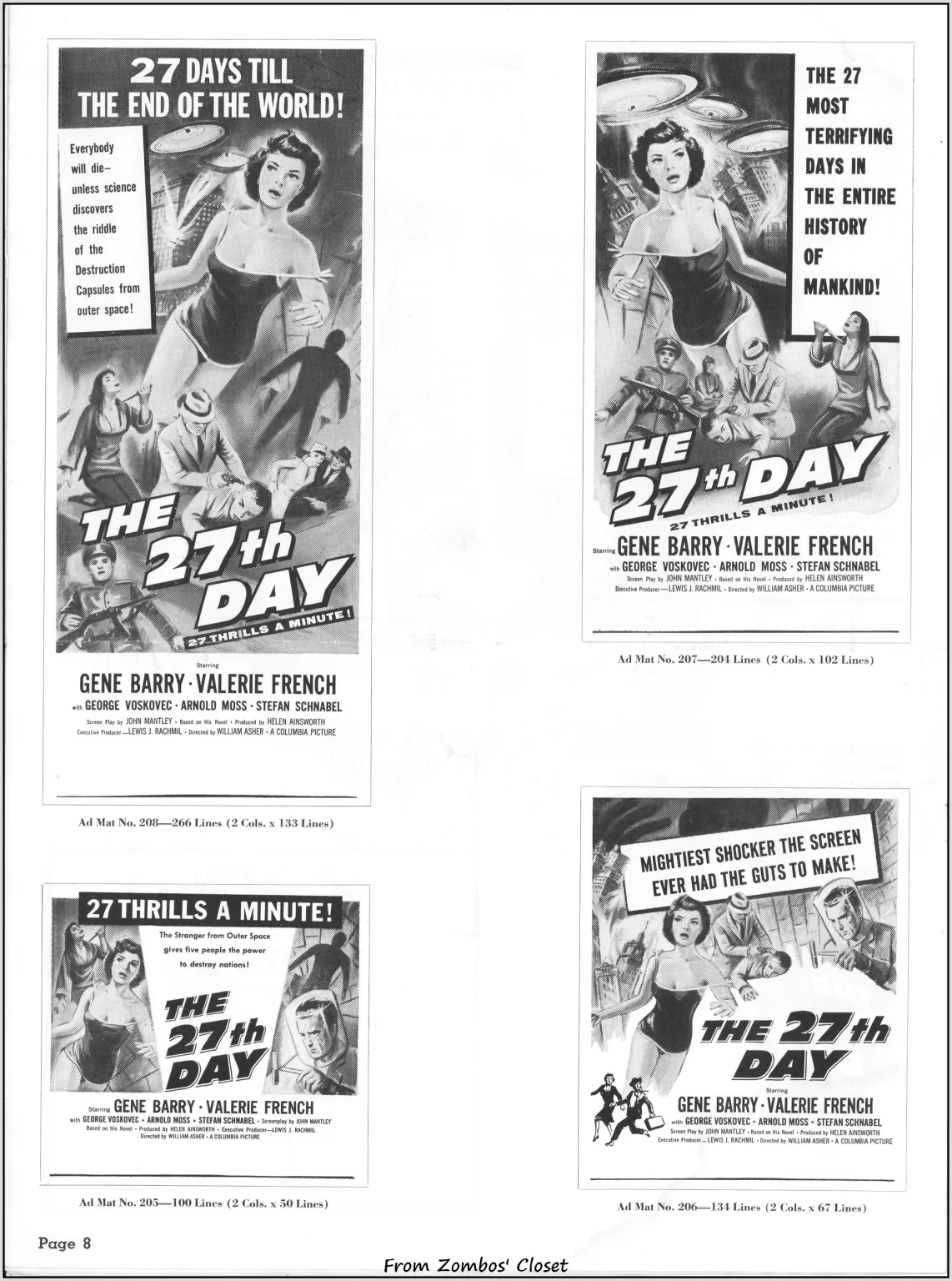 the 27th day movie pressbook the 27th day movie pressbook