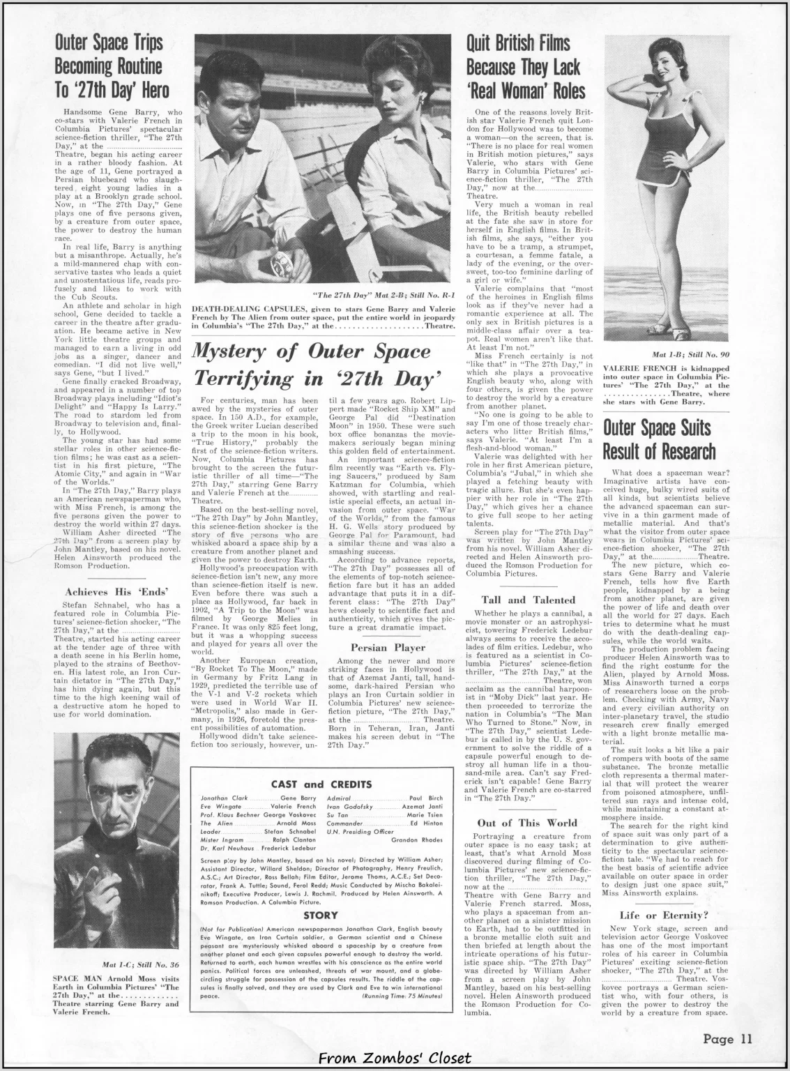 the 27th day movie pressbook the 27th day movie pressbook