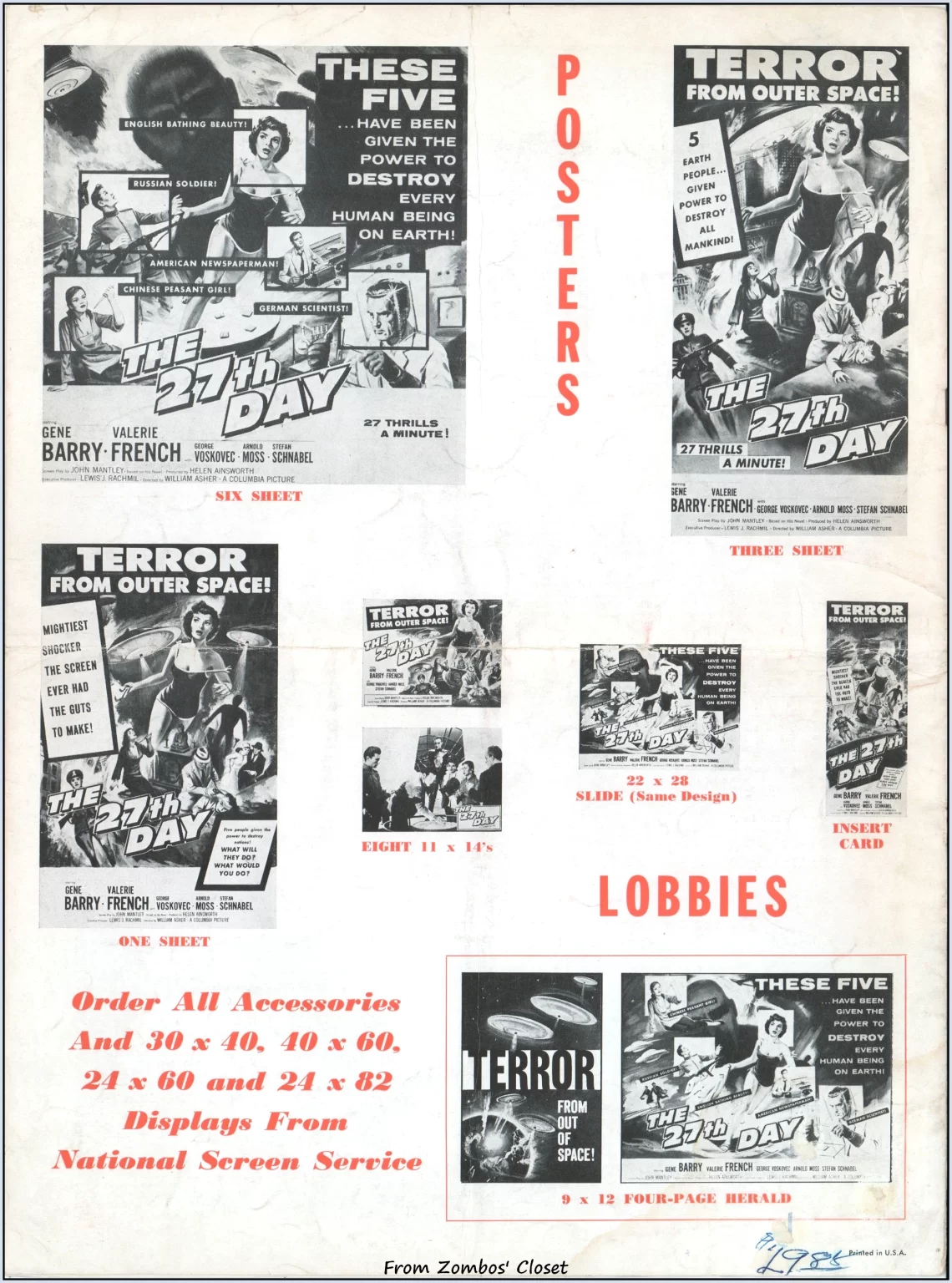 the 27th day movie pressbook the 27th day movie pressbook