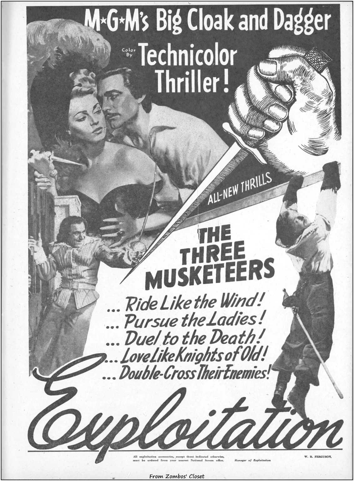Three Musketeers 1948 pressbook