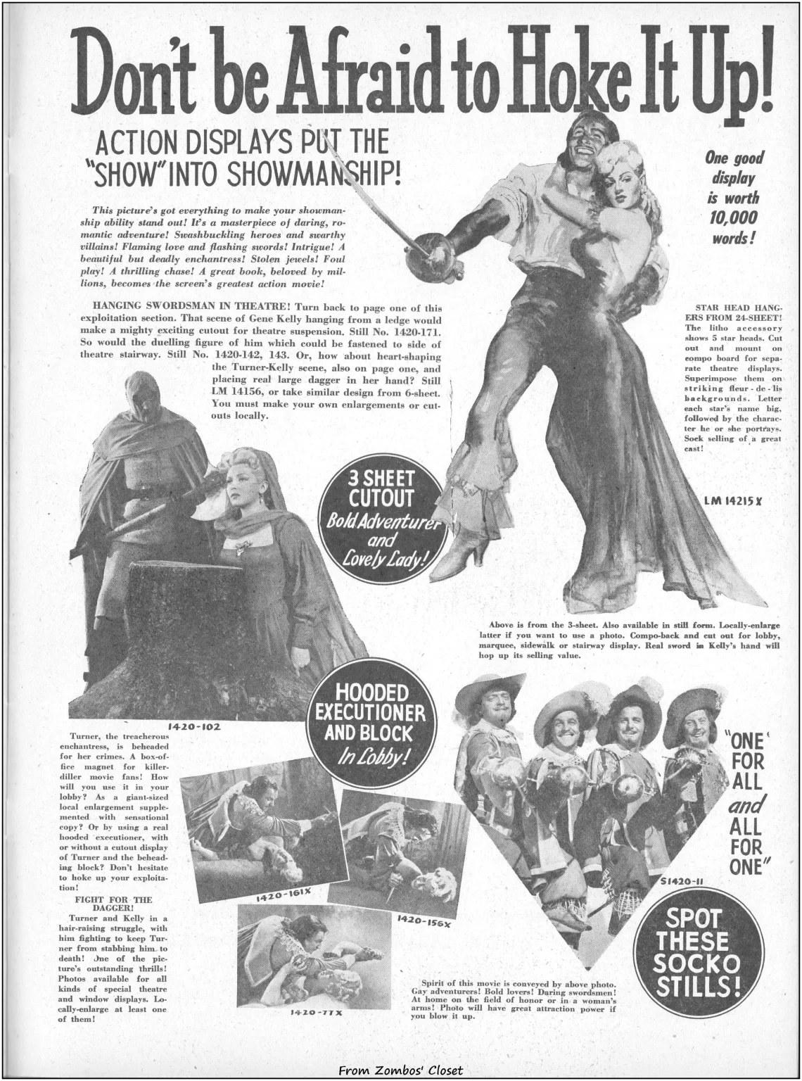 Three Musketeers 1948 pressbook