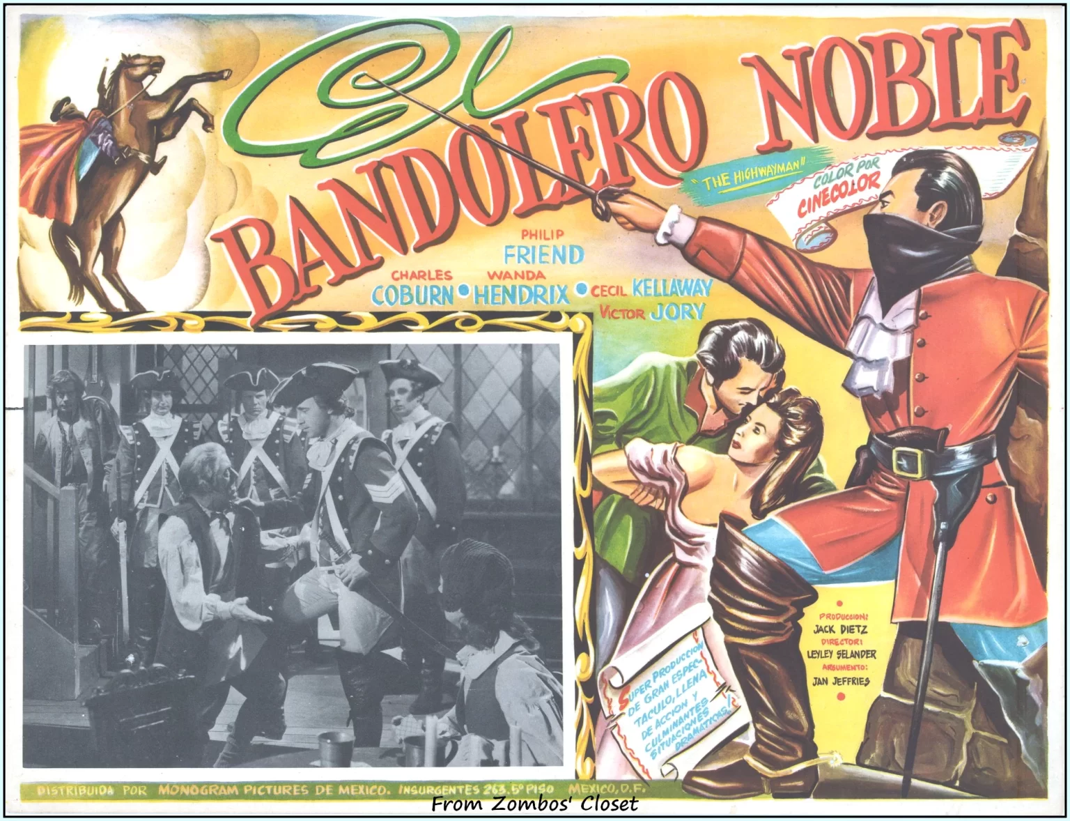 the highwayman movie mexican lobby card