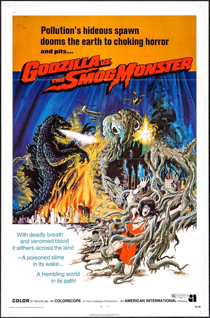 Godzilla vs the Smog Monster movie poster Godzilla vs the Smog Monster movie poster