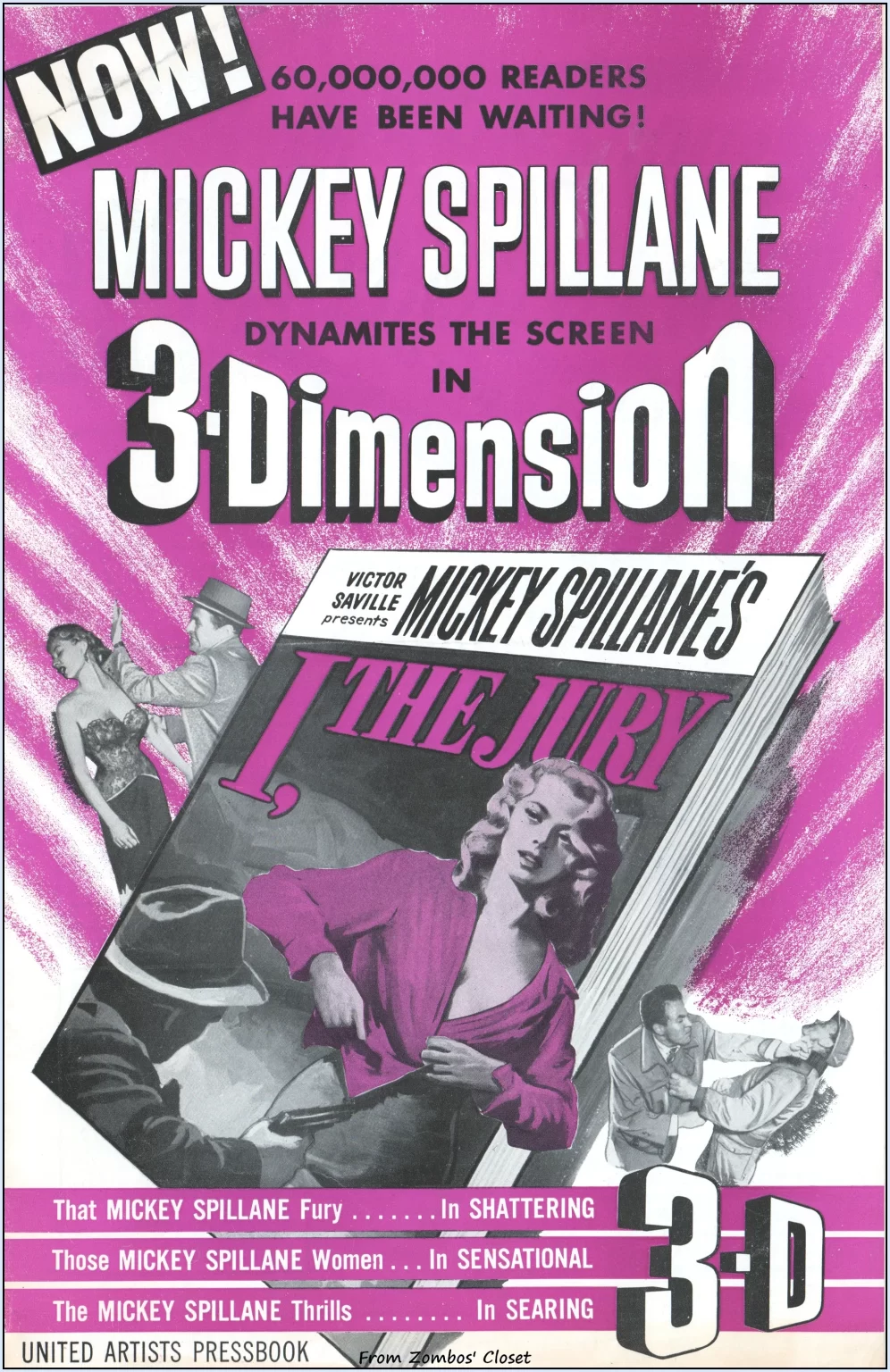 Mickey Spillane I the Jury Pressbook 1953 Mickey Spillane I the Jury Pressbook 1953