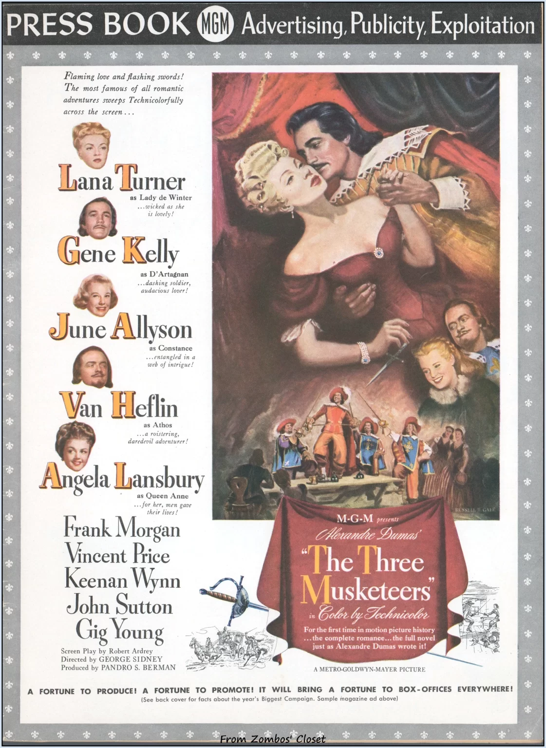 Three Musketeers 1948 pressbook Three Musketeers 1948 pressbook